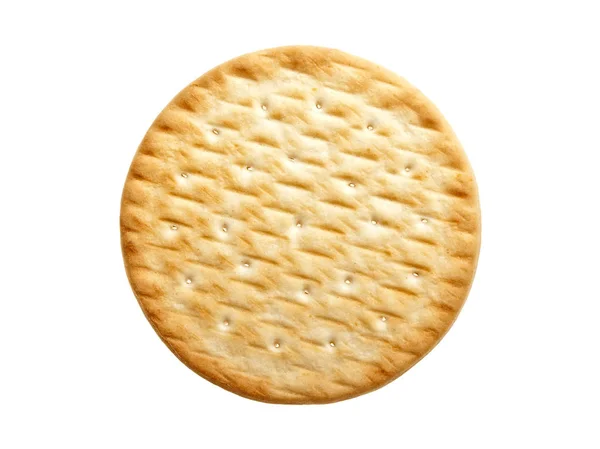 Galleta de mantequilla sobre fondo blanco — Foto de Stock