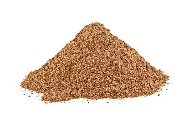 Heap of Cinnamon powder isolated on white background — Stock Photo, Image