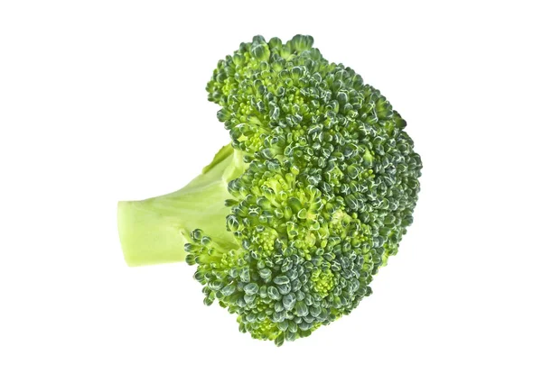 Čerstvé brokolice izolované na bílém pozadí, detailní záběr — Stock fotografie