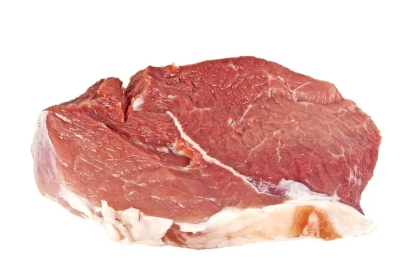 Obearbetat kött isolerat på vit botten — Stockfoto