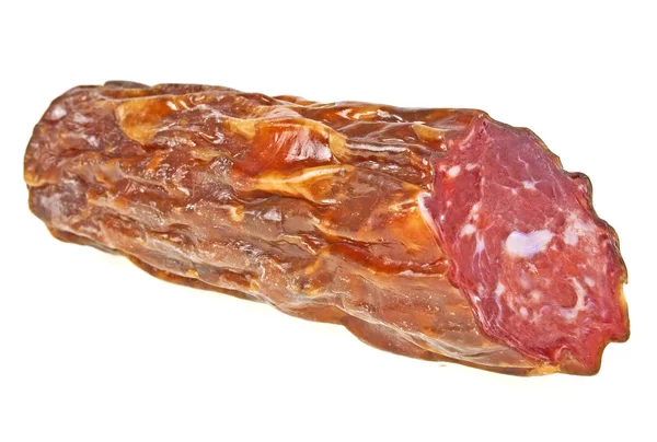 Frische Wurst isoliert auf weißem Hintergrund — Stockfoto