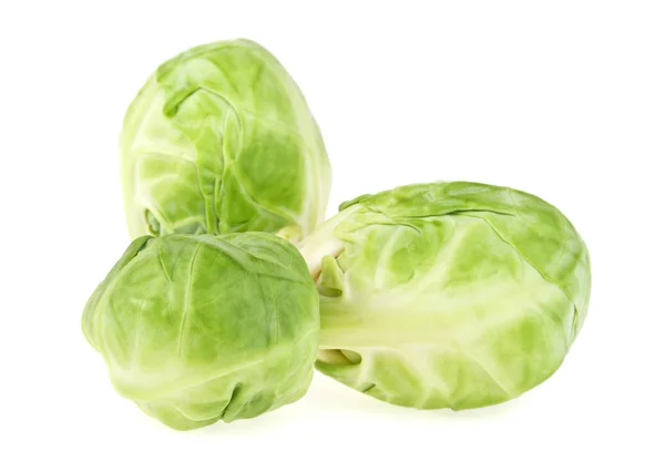 Group of brussel sprouts isolated on a white background — Stock Photo, Image