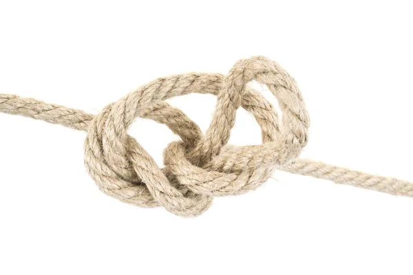 Close up of a rope on white background Stock Picture