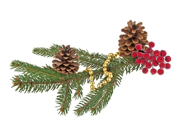 Christmas decorations on a white background — Stock Photo, Image