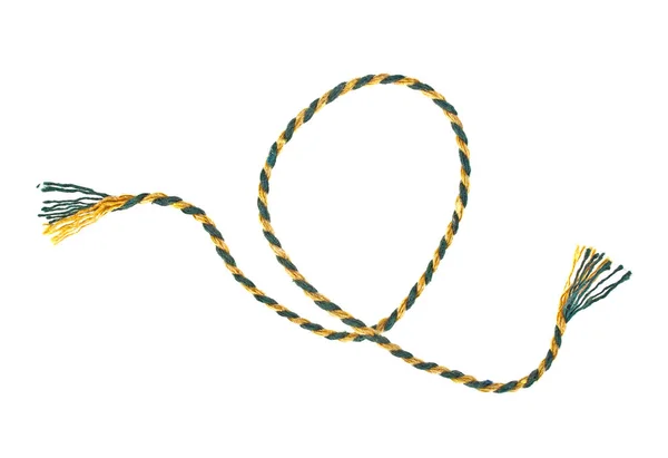 Кольорова мотузка ізольована на білому тлі — стокове фото
