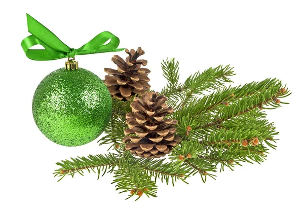 Christmas decorations on a white background — Stock Photo, Image