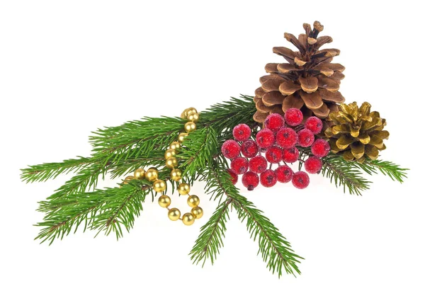 Christmas decorations on a white background — Stock Photo, Image