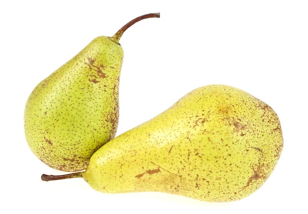 Fresh juicy yellow pears isolated on white background — Stock Photo, Image