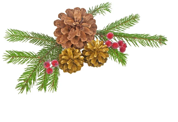 Christmas decorations on a white background — Stock Photo, Image