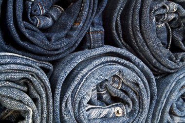 arka plan bir yığının kot haddelenmiş