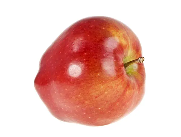 Kırmızı elma beyaz arkaplanda izole edilmiş. — Stok fotoğraf