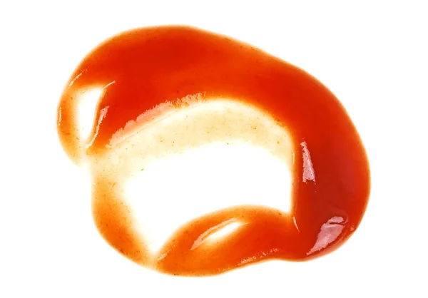 Tomatenketchup isoliert auf weißem Hintergrund — Stockfoto