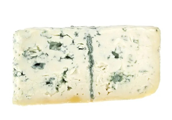 Fromage bleu isolé sur fond blanc — Photo