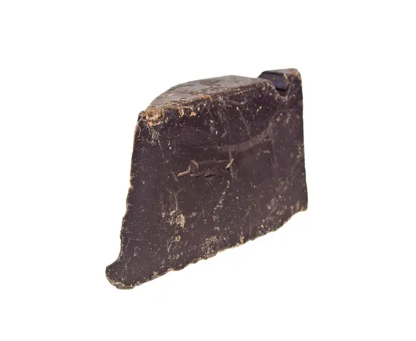 Choklad bit isolerad på vit bakgrund — Stockfoto
