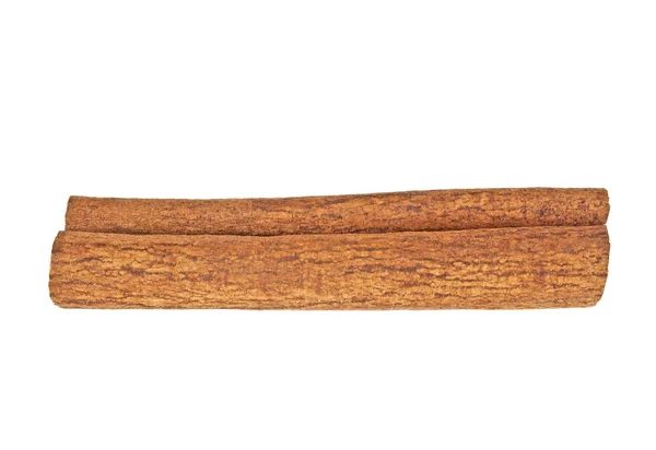 Bastón de canela aislado sobre fondo blanco — Foto de Stock