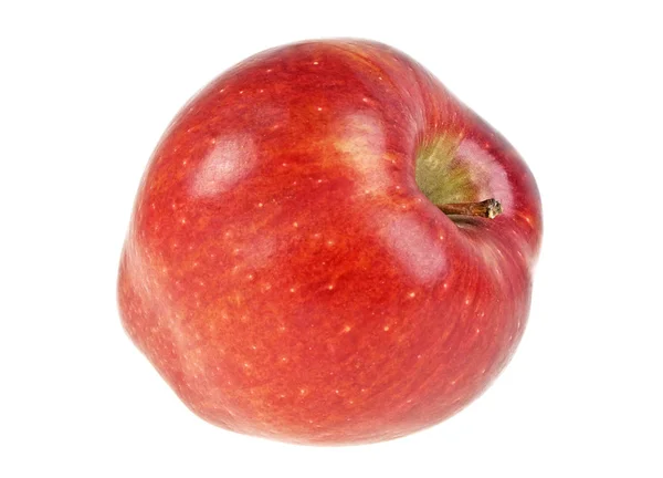 Manzana roja aislada sobre un fondo blanco — Foto de Stock