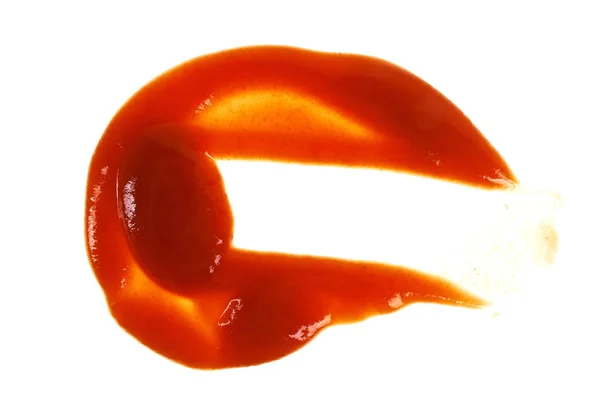 Ketchup de tomate aislado sobre un fondo blanco — Foto de Stock