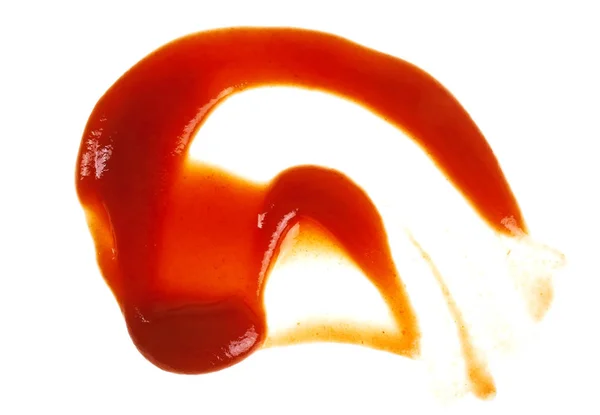 Ketchup de tomate aislado sobre un fondo blanco — Foto de Stock