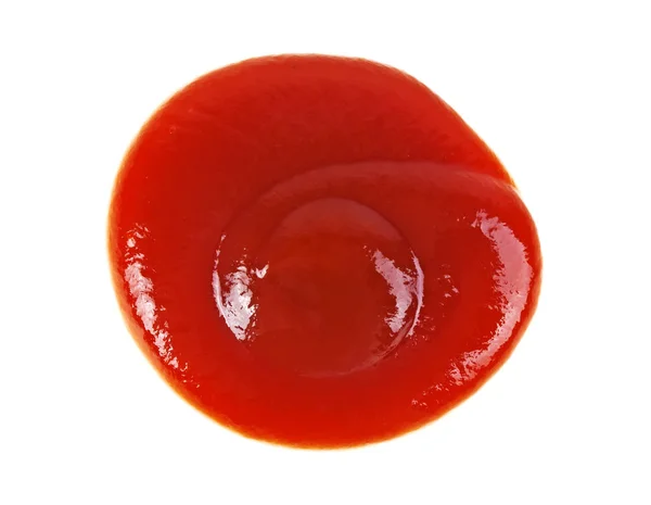 Ketchup de tomate sobre fondo blanco — Foto de Stock