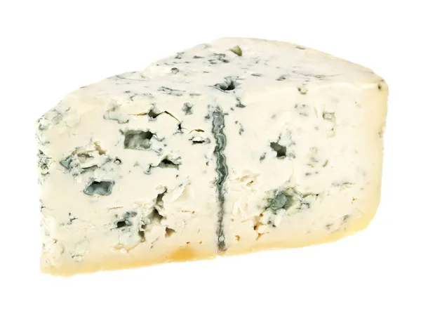 Синій сир ізольований на білому фоні — стокове фото