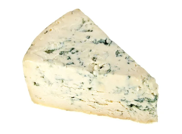 Blauwe kaas geïsoleerd op een witte achtergrond — Stockfoto