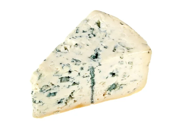 Синій сир ізольований на білому фоні — стокове фото