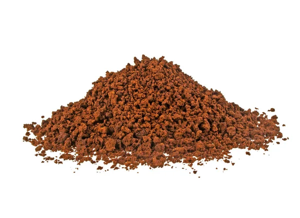 Pile of instant coffee grains isolated on white background — Stock Photo, Image