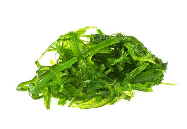 Japanese Cuisine - Chuka Seaweed Salad isolated on a white backg