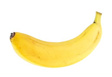 Beyaz arkaplanda izole edilmiş olgun muz