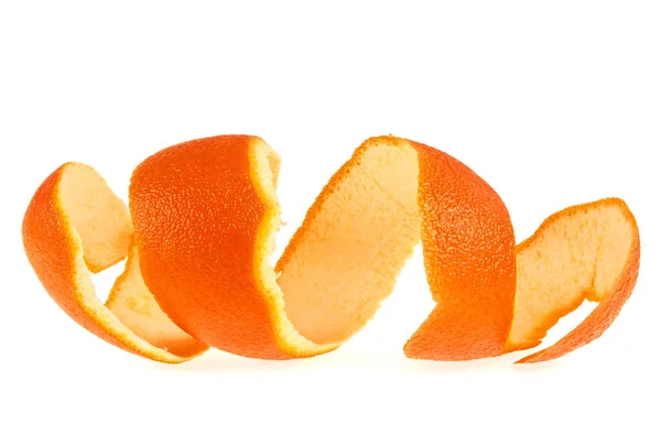 Кожа оранжевый изолированы на белом фоне — стоковое фото