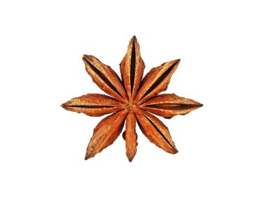 Beyaz bir arka plan üzerinde izole anason star