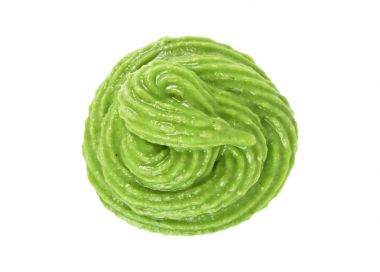 Wasabi beyaz arka planda izole