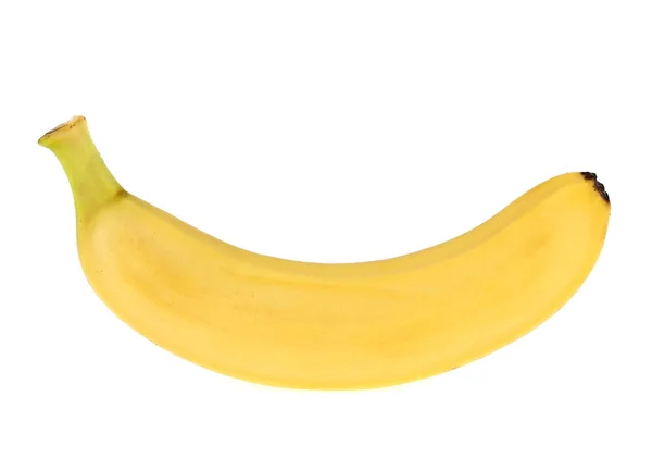 Rijpe banaan geïsoleerd op witte achtergrond — Stockfoto