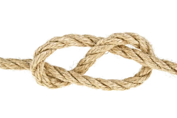Close up of a rope on white background — Stock Photo, Image