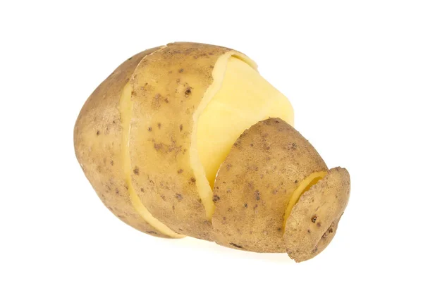Patatas con cáscara aislada sobre fondo blanco —  Fotos de Stock