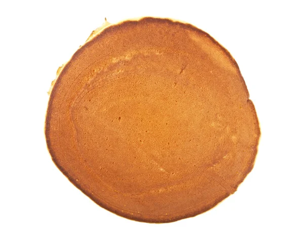 Pannenkoek geïsoleerd op een witte achtergrond — Stockfoto