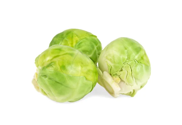 Rosenkohl auf weißem Hintergrund — Stockfoto