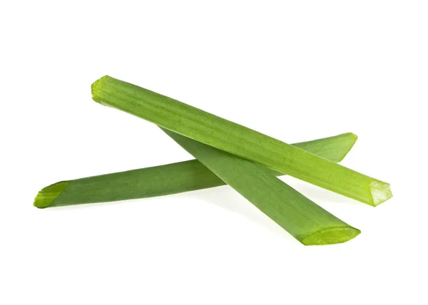 Herb zielonej cebuli posiekanej na białym tle na białym tle — Zdjęcie stockowe