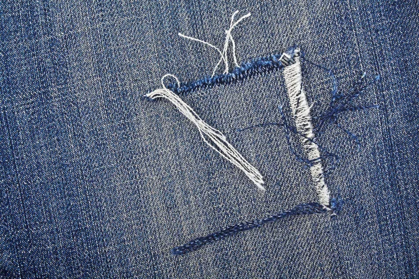 Scratch jean textura de fundo — Fotografia de Stock