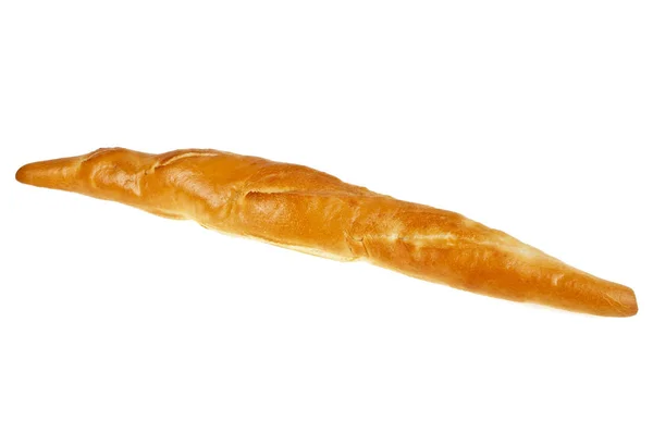 Fransız ekmeği beyaz arka planda izole edilmiş. — Stok fotoğraf