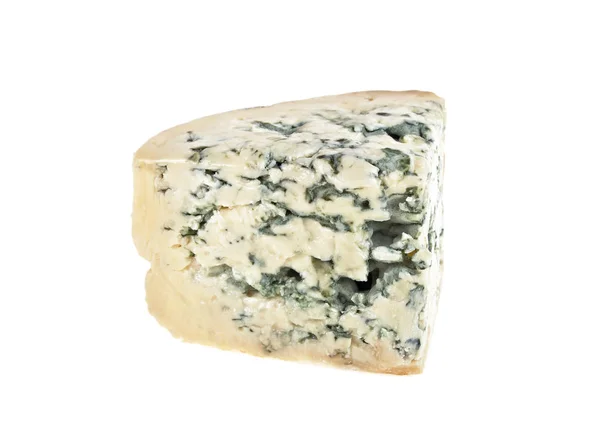 Blauwe kaas op een witte achtergrond — Stockfoto