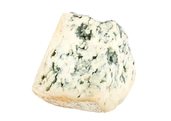 Blauschimmelkäse auf weißem Hintergrund — Stockfoto