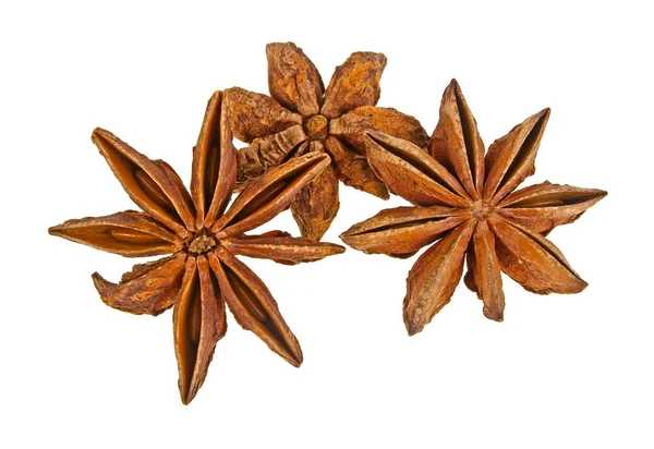 Anise stars isolated on a white background Stock Picture