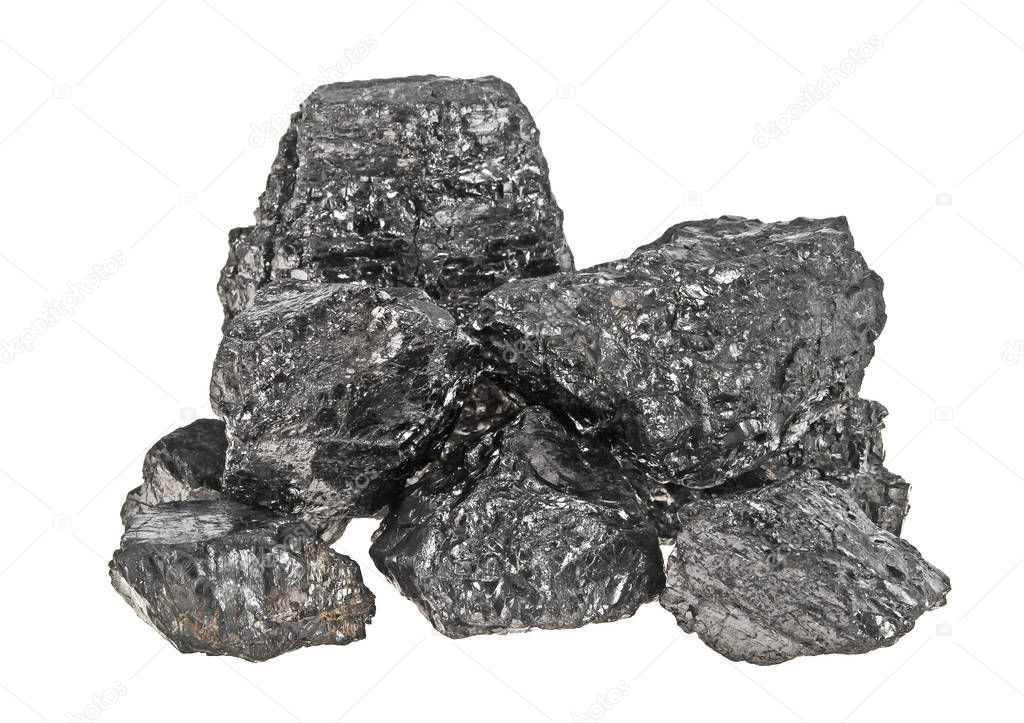 Coal isolated on a white background