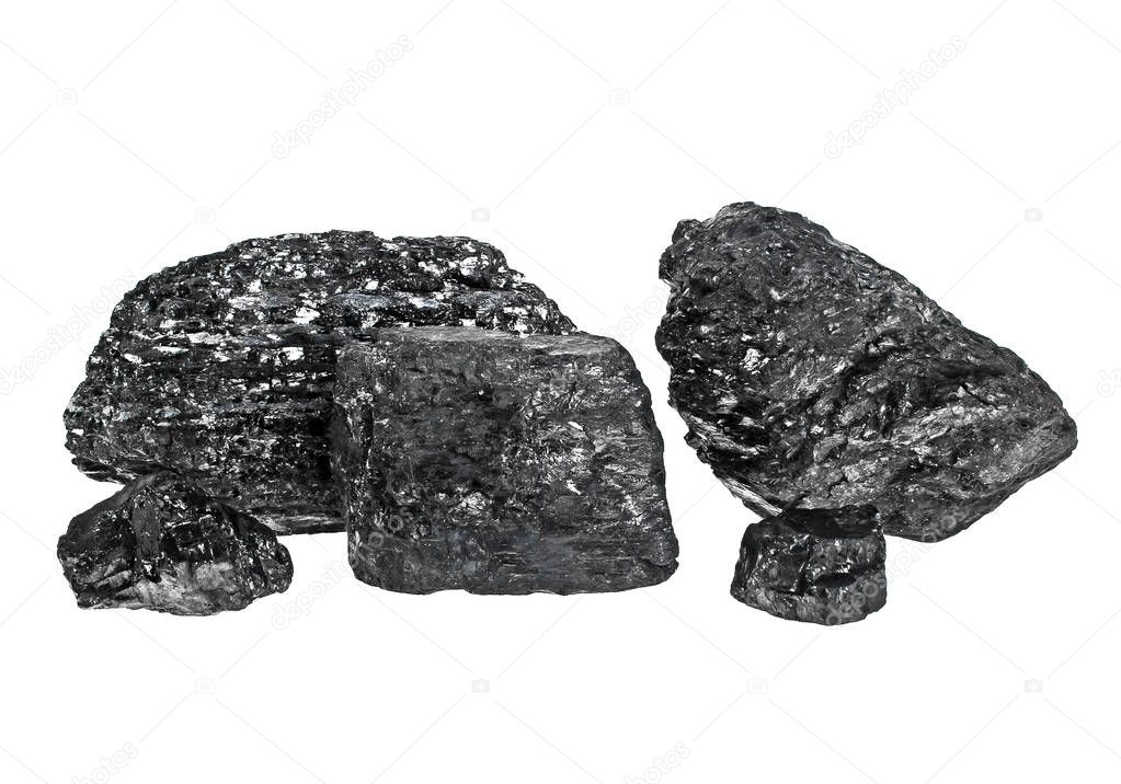 Coal isolated on a white background