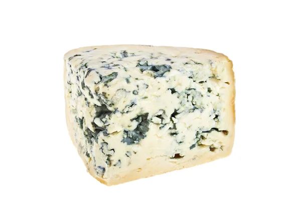 Formaggio blu su sfondo bianco — Foto Stock