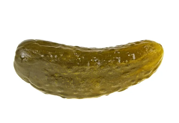 Marinated pickled cucumber isolated on white background — Stock Photo, Image