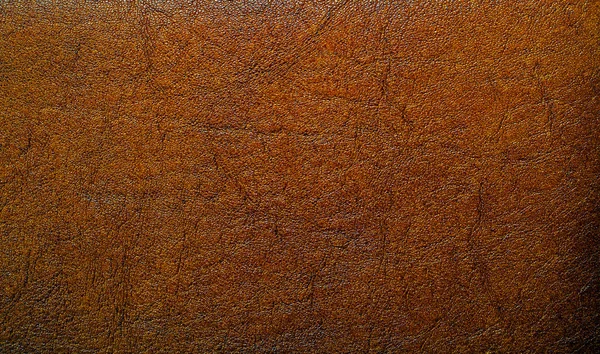 Texture cuir marron, comme fond — Photo