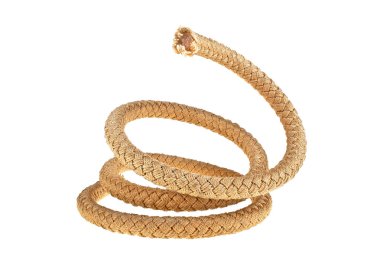 beyaz arkaplanda izole edilmiş bir ip