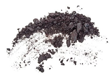 göz farı kozmetik izole üzerinde beyaz arka plan ezilmiş